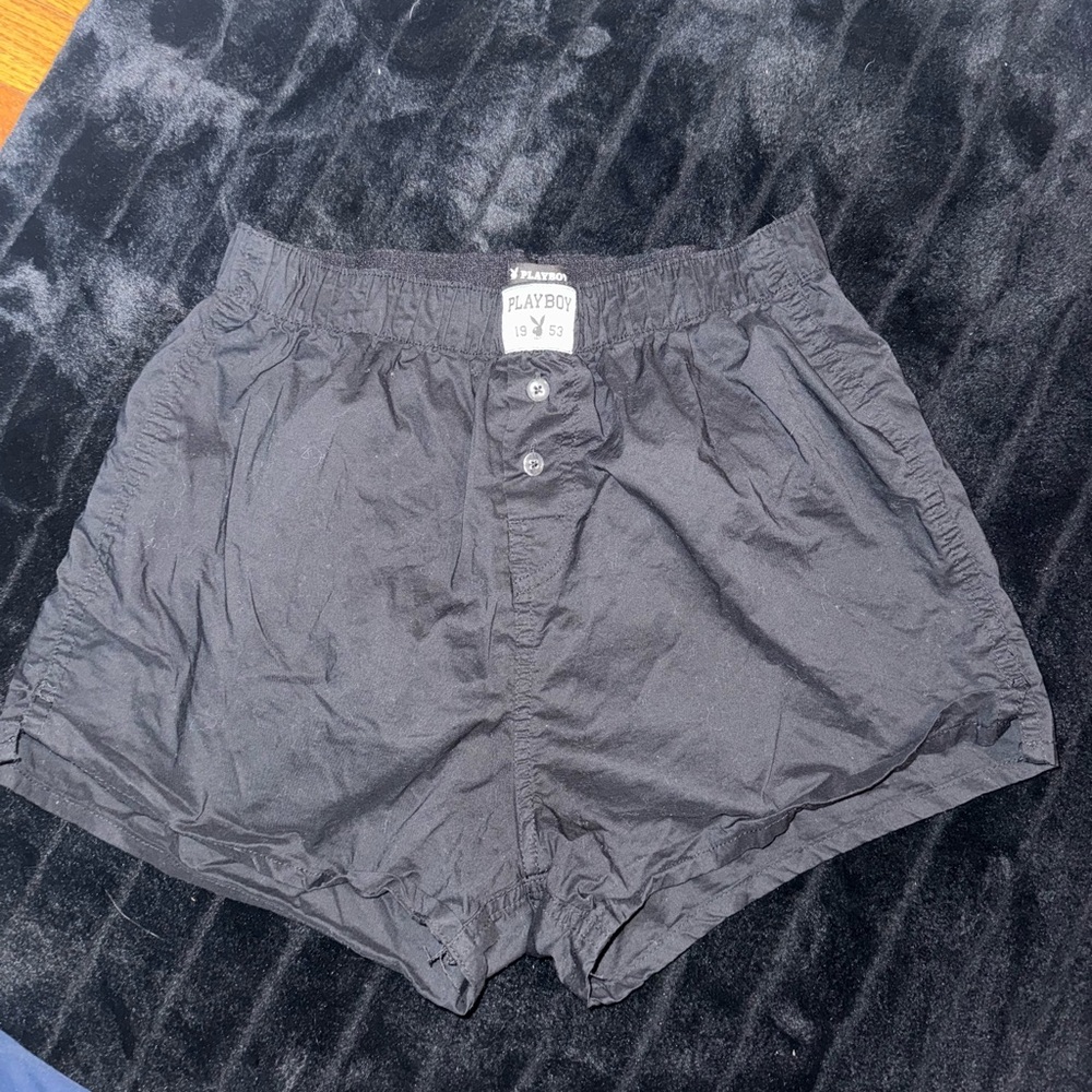 PLAYBOY Black Casual Shorts